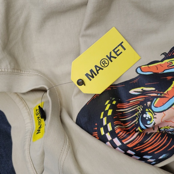 💥BUY 2 GET 1 FREE Market UO Exclusive On Any Sunday Tee Shirts, Size M & L, Tan - Picture 6 of 8